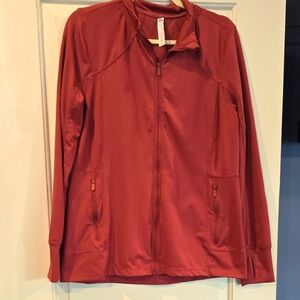 RBX Women's Red Clay Colored Jacket Zipper Front Size L